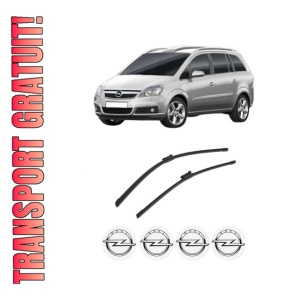 Set stergatoare auto OPEL ZAFIRA / ZAFIRA FAMILY B (A05) din 2005-2015, pentru parbriz auto, 2 bucati, Bosch Aerotwin, din cauciuc siliconat rezistent, 4 Stickere Auto OPEL