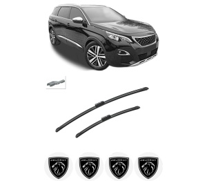 Set stergatoare auto PEUGEOT 508 SW II (FC_, FJ_, F4_) din 2018-2021, pentru parbriz auto, 2 bucati, Bosch Aerotwin, din cauciuc siliconat rezistent, 4 Stickere Auto PEUGEOT - Img 2
