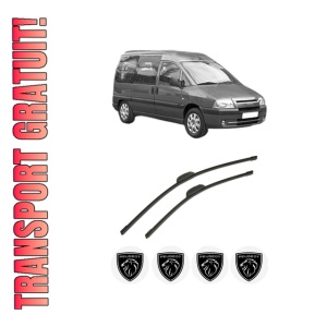 Set stergatoare auto PEUGEOT EXPERT (224_) din 1996-2006, pentru parbriz auto, 2 bucati, Bosch Aerotwin Retrofit, din cauciuc siliconat rezistent, 4 Stickere Auto PEUGEOT