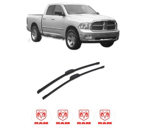 Set stergatoare auto RAM 1500 Extended Cab Pickup (DS) din 2013-2018, pentru parbriz auto, 2 bucati, Bosch Aerotwin Retrofit, din cauciuc siliconat rezistent, 4 Stickere Auto RAM - Img 2