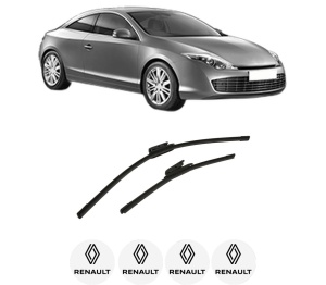 Set stergatoare auto RENAULT LAGUNA Coupe (DT0/1) din 2008-2015, pentru parbriz auto, 2 bucati, Bosch Aerotwin, din cauciuc siliconat rezistent, 4 Stickere Auto RENAULT - Img 2