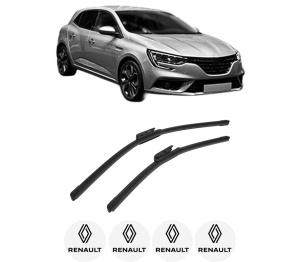 Set stergatoare auto RENAULT MEGANE IV Hatchback (B9A/M/N_) din 2015-2021, pentru parbriz auto, 2 bucati, Bosch Aerotwin, din cauciuc siliconat rezistent, 4 Stickere Auto RENAULT - Img 2