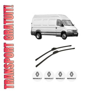 Set stergatoare auto RENAULT TRUCKS MASCOTT Van din 1999-2010, pentru parbriz auto, 2 bucati, Bosch Aerotwin Retro Truck, din cauciuc siliconat rezistent, 4 Stickere Auto RENAULT TRUCKS