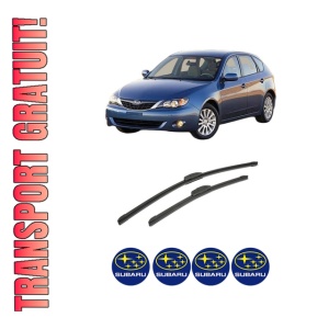 Set stergatoare auto SUBARU IMPREZA Hatchback (GR, GH, G3) din 2007-2013, pentru parbriz auto, 2 bucati, Bosch Aerotwin Retrofit, din cauciuc siliconat rezistent, 4 Stickere Auto SUBARU