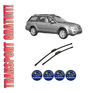 Set stergatoare auto SUBARU OUTBACK (BL, BP) din 2003-2009, pentru parbriz auto, 2 bucati, Bosch Aerotwin Retrofit, din cauciuc siliconat rezistent, 4 Stickere Auto SUBARU
