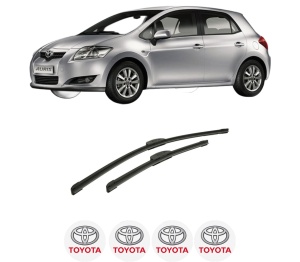 Set stergatoare auto TOYOTA AURIS (_E15_) din 2006-2012, pentru parbriz auto, 2 bucati, Bosch Aerotwin Retrofit, din cauciuc siliconat rezistent, 4 Stickere Auto TOYOTA - Img 2