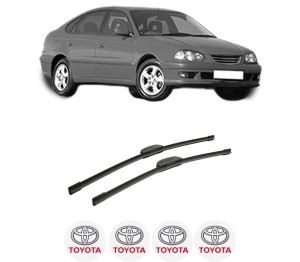 Set stergatoare auto TOYOTA AVENSIS Liftback (_T22_) din 1997-2003, pentru parbriz auto, 2 bucati, Bosch Aerotwin Retrofit, din cauciuc siliconat rezistent, 4 Stickere Auto TOYOTA - Img 2