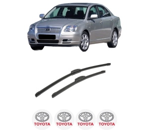 Set stergatoare auto TOYOTA AVENSIS Saloon (_T25_) din 2003-2008, pentru parbriz auto, 2 bucati, Bosch Aerotwin Retrofit, din cauciuc siliconat rezistent, 4 Stickere Auto TOYOTA - Img 2