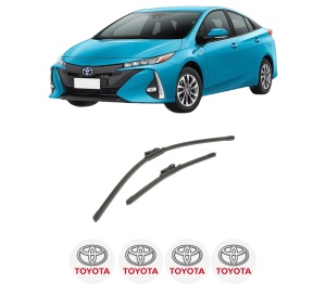 Set stergatoare auto TOYOTA PRIUS PHV (_W52_) din 2016-2022, pentru parbriz auto, 2 bucati, Bosch Aerotwin, din cauciuc siliconat rezistent, 4 Stickere Auto TOYOTA - Img 2