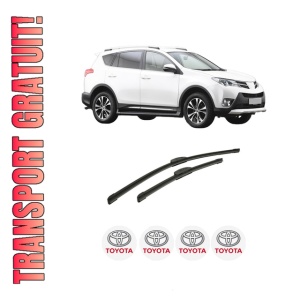 Set stergatoare auto TOYOTA RAV 4 IV VAN (_A4_) din 2012-2018, pentru parbriz auto, 2 bucati, Bosch Aerotwin Retrofit, din cauciuc siliconat rezistent, 4 Stickere Auto TOYOTA