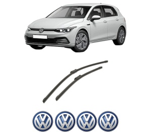 Set stergatoare auto Volkswagen GOLF VIII (CD1, DA1) din 2019-2024, pentru parbriz auto, 2 bucati, Bosch Aerotwin, din cauciuc siliconat rezistent, 4 Stickere Auto Volkswagen - Img 2
