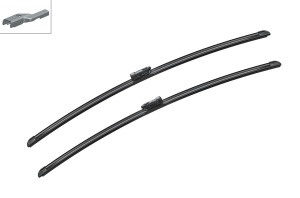 Set stergatoare auto Volkswagen ID. Buzz Bus (EBB, EBJ) din 2022-2024, pentru parbriz auto, 2 bucati, Bosch Aerotwin, din cauciuc siliconat rezistent, 4 Stickere Auto Volkswagen - Img 3