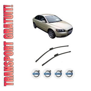 Set stergatoare auto VOLVO S40 II (544) din 2004-2012, pentru parbriz auto, 2 bucati, Bosch Aerotwin Multi, din cauciuc siliconat rezistent, 4 Stickere Auto VOLVO