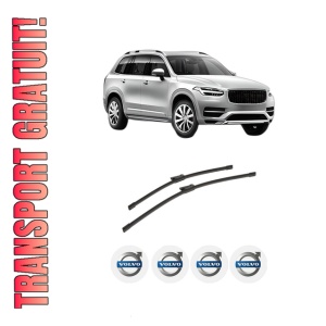 Set stergatoare auto VOLVO XC90 II (256) din 2014-2022, pentru parbriz auto, 2 bucati, Bosch Aerotwin, din cauciuc siliconat rezistent, 4 Stickere Auto VOLVO