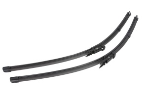 Set stergatoare CADILLAC BLS Wagon din 2007-2010, pentru parbriz auto, 2 bucati, Valeo Silencio Xtrm, din cauciuc siliconat rezistent, 4 Stickere Auto CADILLAC v38462