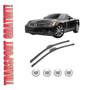 Set stergatoare CADILLAC XLR din 2004-2009, pentru parbriz auto, 2 bucati, Bosch Aerotwin Retrofit, din cauciuc siliconat rezistent, 4 Stickere Auto CADILLAC