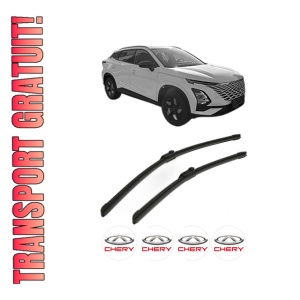 Set stergatoare CHERY OMODA 5 din 2022, pentru parbriz auto, 2 bucati, Bosch Aerotwin, din cauciuc siliconat rezistent, 4 Stickere Auto CHERY