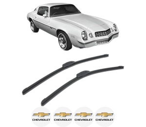 Set stergatoare CHEVROLET CAMARO din 2009-2016, pentru parbriz auto, 2 bucati, Bosch Aerotwin Retrofit, din cauciuc siliconat rezistent, 4 Stickere Auto CHEVROLET v47020