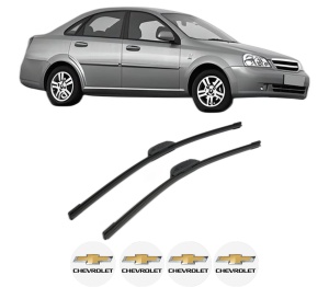 Set stergatoare CHEVROLET NUBIRA Saloon din 2005-2008, pentru parbriz auto, 2 bucati, Bosch Aerotwin Retrofit, din cauciuc siliconat rezistent, 4 Stickere Auto CHEVROLET v47265