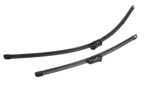 Set stergatoare CITROEN BERLINGO / BERLINGO FIRST MPV (MF_, GJK_, GFK_) din 1996-2011, pentru parbriz auto, 2 bucati, Valeo Silencio Xtrm, din cauciuc siliconat rezistent, 4 Stickere Auto CITROEN v37850