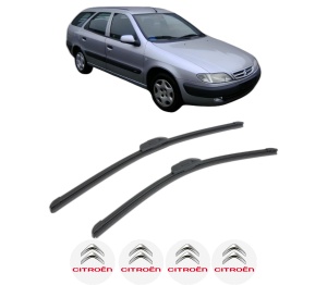 Set stergatoare CITROEN XSARA Estate Van din 1999-2000, pentru parbriz auto, 2 bucati, Bosch Aerotwin Retrofit, din cauciuc siliconat rezistent, 4 Stickere Auto CITROEN v46960