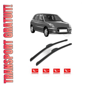 Set stergatoare DAIHATSU SIRION (M1) din 1998-2005, pentru parbriz auto, 2 bucati, Bosch Aerotwin Retrofit, din cauciuc siliconat rezistent, 4 Stickere Auto DAIHATSU