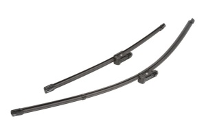 Set stergatoare FIAT DOBLO Bus (263_) din 2010-2023, pentru parbriz auto, 2 bucati, Valeo Silencio Xtrm, din cauciuc siliconat rezistent, 4 Stickere Auto FIAT v38246