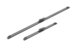 Set stergatoare FORD TRANSIT COURIER B460 MPV din 2014-2023, pentru parbriz auto, 2 bucati, Bosch Aerotwin, din cauciuc siliconat rezistent, 4 Stickere Auto FORD v50449