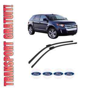 Set stergatoare FORD USA EDGE din 2014-2021, pentru parbriz auto, 2 bucati, Bosch Aerotwin Multi, din cauciuc siliconat rezistent, 4 Stickere Auto FORD USA