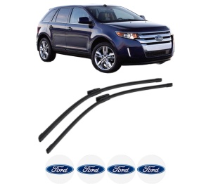 Set stergatoare FORD USA EDGE din 2014-2021, pentru parbriz auto, 2 bucati, Bosch Aerotwin Multi, din cauciuc siliconat rezistent, 4 Stickere Auto FORD USA v50360