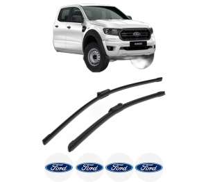 Set stergatoare FORD USA RANGER Crew Cab Pickup din 2022-2023, pentru parbriz auto, 2 bucati, Bosch Aerotwin, din cauciuc siliconat rezistent, 4 Stickere Auto FORD USA v49575