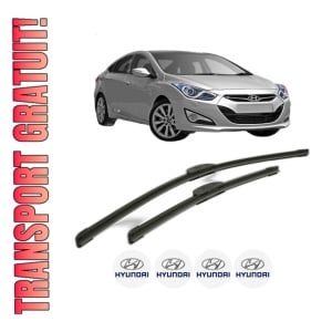Set stergatoare HYUNDAI i40 I (VF) din 2012-2019, pentru parbriz auto, 2 bucati, Bosch Aerotwin Retrofit, din cauciuc siliconat rezistent, 4 Stickere Auto HYUNDAI