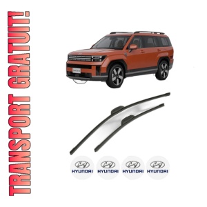 Set stergatoare HYUNDAI SANTA FE V (MX5) din 2024, pentru parbriz auto, 2 bucati, Bosch Aerotwin Retrofit, din cauciuc siliconat rezistent, 4 Stickere Auto HYUNDAI