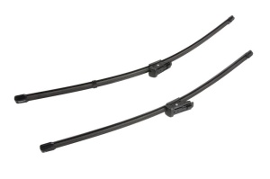 Set stergatoare JEEP RENEGADE VAN (BU, B1) din 2014-2018, pentru parbriz auto, 2 bucati, Valeo Silencio Xtrm, din cauciuc siliconat rezistent, 4 Stickere Auto JEEP v35870
