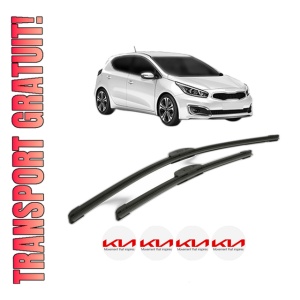 Set stergatoare KIA CEED Hatchback Van (CD) din 2018-2020, pentru parbriz auto, 2 bucati, Bosch Aerotwin Retrofit, din cauciuc siliconat rezistent, 4 Stickere Auto KIA