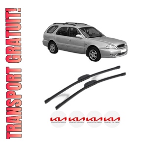 Set stergatoare KIA CLARUS Estate (GC) din 1998, pentru parbriz auto, 2 bucati, Bosch Aerotwin Retrofit, din cauciuc siliconat rezistent, 4 Stickere Auto KIA