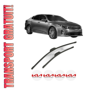Set stergatoare KIA OPTIMA (JF) din 2015-2019, pentru parbriz auto, 2 bucati, Bosch Aerotwin Retrofit, din cauciuc siliconat rezistent, 4 Stickere Auto KIA - Img 1