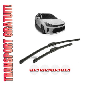 Set stergatoare KIA RIO IV (YB, SC, FB) din 2017-2023, pentru parbriz auto, 2 bucati, Bosch Aerotwin Retrofit, din cauciuc siliconat rezistent, 4 Stickere Auto KIA