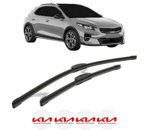 Set stergatoare KIA XCEED Van (CD) din 2019-2020, pentru parbriz auto, 2 bucati, Bosch Aerotwin Retrofit, din cauciuc siliconat rezistent, 4 Stickere Auto KIA v44570