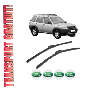 Set stergatoare LAND ROVER FREELANDER I (L314) din 1998-2001, pentru parbriz auto, 2 bucati, Bosch Aerotwin Retrofit, din cauciuc siliconat rezistent, 4 Stickere Auto LAND ROVER