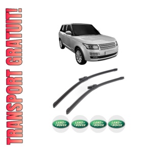Set stergatoare LAND ROVER RANGE ROVER IV (L405) din 2012-2021, pentru parbriz auto, 2 bucati, Bosch Aerotwin, din cauciuc siliconat rezistent, 4 Stickere Auto LAND ROVER