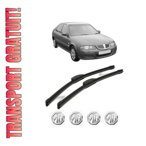 Set stergatoare MG MG ZS din 2001-2004, pentru parbriz auto, 2 bucati, Bosch Aerotwin Retrofit, din cauciuc siliconat rezistent, 4 Stickere Auto MG