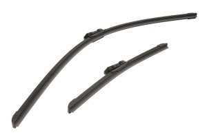 Set stergatoare MITSUBISHI ASX (VSX_, VSE_) din 2023-2024, pentru parbriz auto, 2 bucati, Bosch Aerotwin, din cauciuc siliconat rezistent, 4 Stickere Auto MITSUBISHI v49612