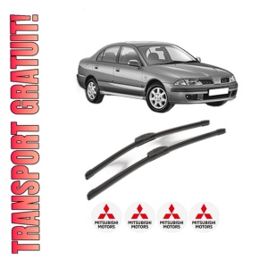 Set stergatoare MITSUBISHI CARISMA Saloon (DA_) din 1996-2000, pentru parbriz auto, 2 bucati, Bosch Aerotwin Retrofit, din cauciuc siliconat rezistent, 4 Stickere Auto MITSUBISHI