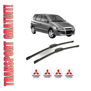 Set stergatoare MITSUBISHI SPACE STAR MPV (DG_A) din 1998-2002, pentru parbriz auto, 2 bucati, Bosch Aerotwin Retrofit, din cauciuc siliconat rezistent, 4 Stickere Auto MITSUBISHI