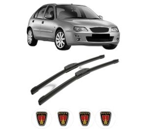 Set stergatoare ROVER 25 I Hatchback (RF) din 1999-2004, pentru parbriz auto, 2 bucati, Bosch Aerotwin Retrofit, din cauciuc siliconat rezistent, 4 Stickere Auto ROVER v41735