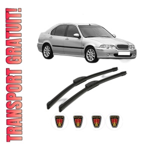 Set stergatoare ROVER 45 I Hatchback (RT) din 2000-2004, pentru parbriz auto, 2 bucati, Bosch Aerotwin Retrofit, din cauciuc siliconat rezistent, 4 Stickere Auto ROVER