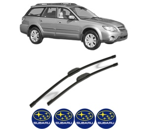 Set stergatoare SUBARU OUTBACK (BL, BP) din 2003-2008, pentru parbriz auto, 2 bucati, Bosch Aerotwin Retrofit, din cauciuc siliconat rezistent, 4 Stickere Auto SUBARU v45245