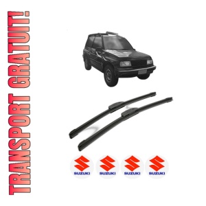 Set stergatoare SUZUKI VITARA (ET) din 2003, pentru parbriz auto, 2 bucati, Bosch Aerotwin Retrofit, din cauciuc siliconat rezistent, 4 Stickere Auto SUZUKI