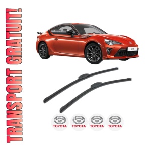 Set stergatoare TOYOTA GT 86 Coupe (ZN6_) din 2012, pentru parbriz auto, 2 bucati, Bosch Aerotwin Retrofit, din cauciuc siliconat rezistent, 4 Stickere Auto TOYOTA